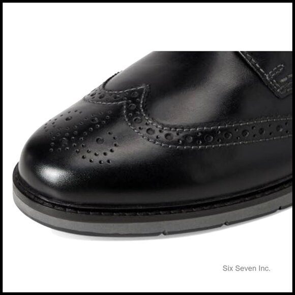 Men's Leather Oxfords Classic Casual Comfort Durable TR-Light Sole Removable - Picture 4 of 7